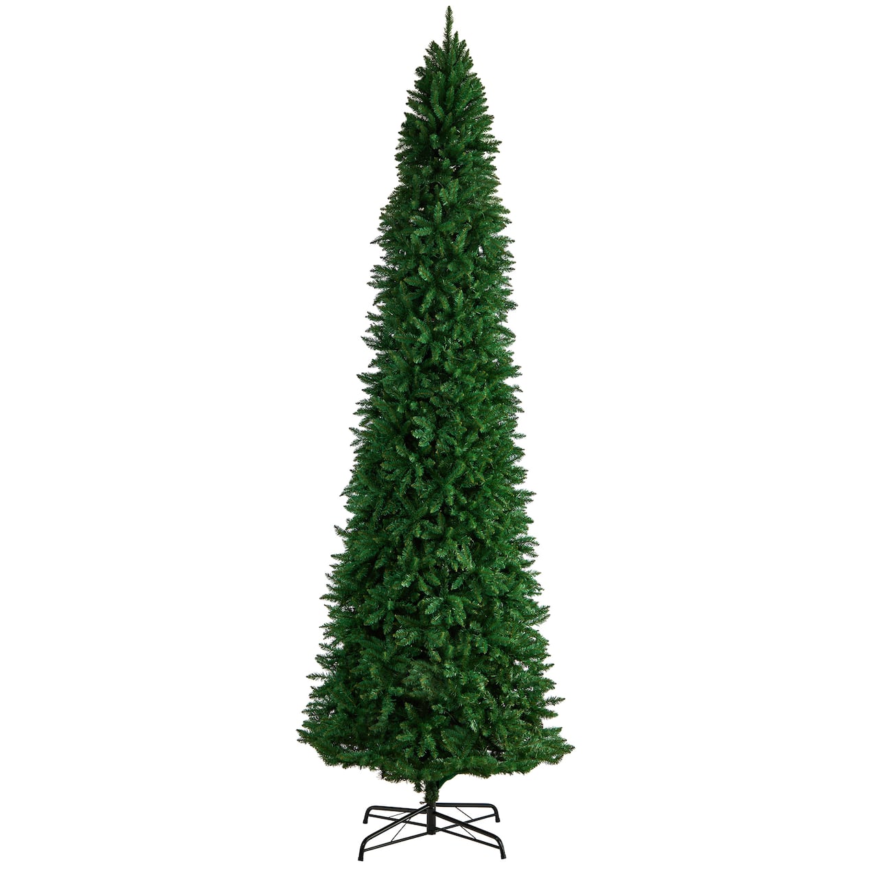 12ft. Unlit Slim Green Mountain Pine Artificial Christmas Tree